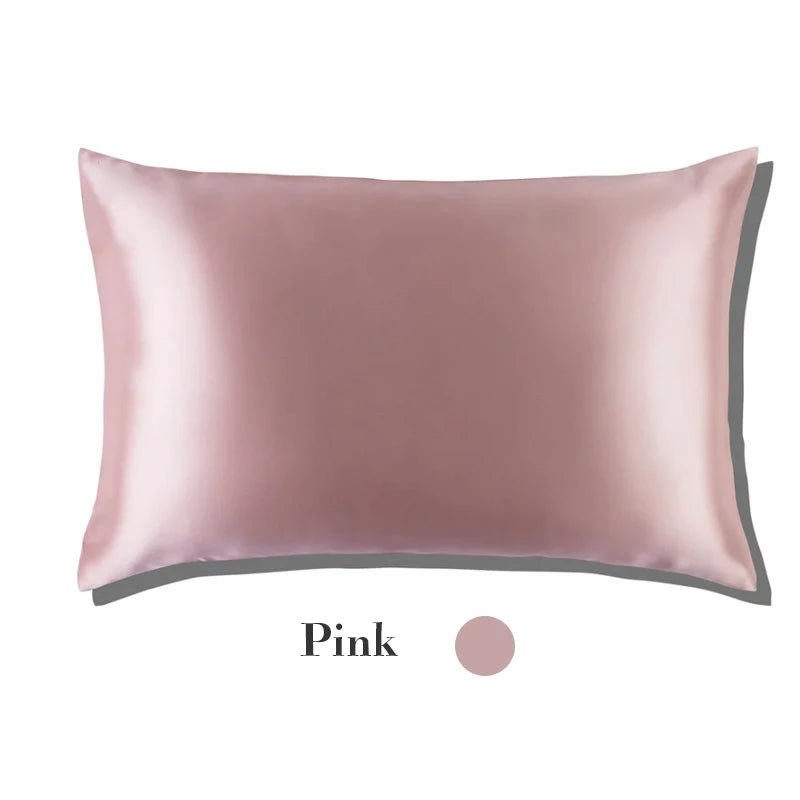 22 Momme 100% Natural Mulberry Silk Pillowcase With OEKO-TEX Front in Real Silk & Back in Lenzing Tencel Fabric,Silk Pillow Case